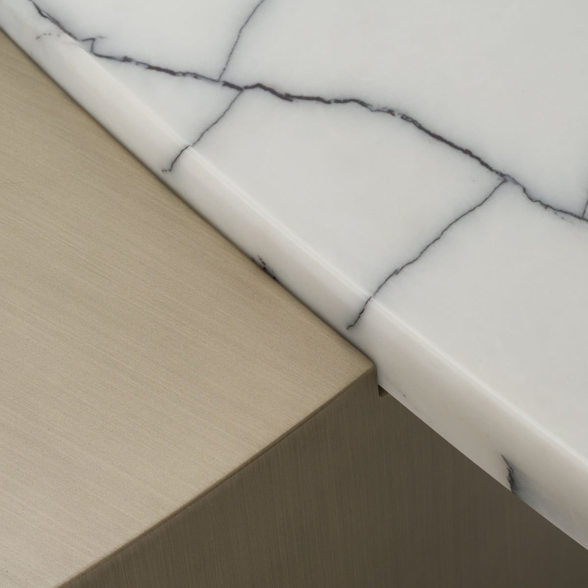 Yano - Modern White Marble + Antique Brass Coffee Table by VIG Furniture - View 7