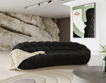 Yolonda - Modern Curved Black Fabric Sofa by VIG Furniture - View 6