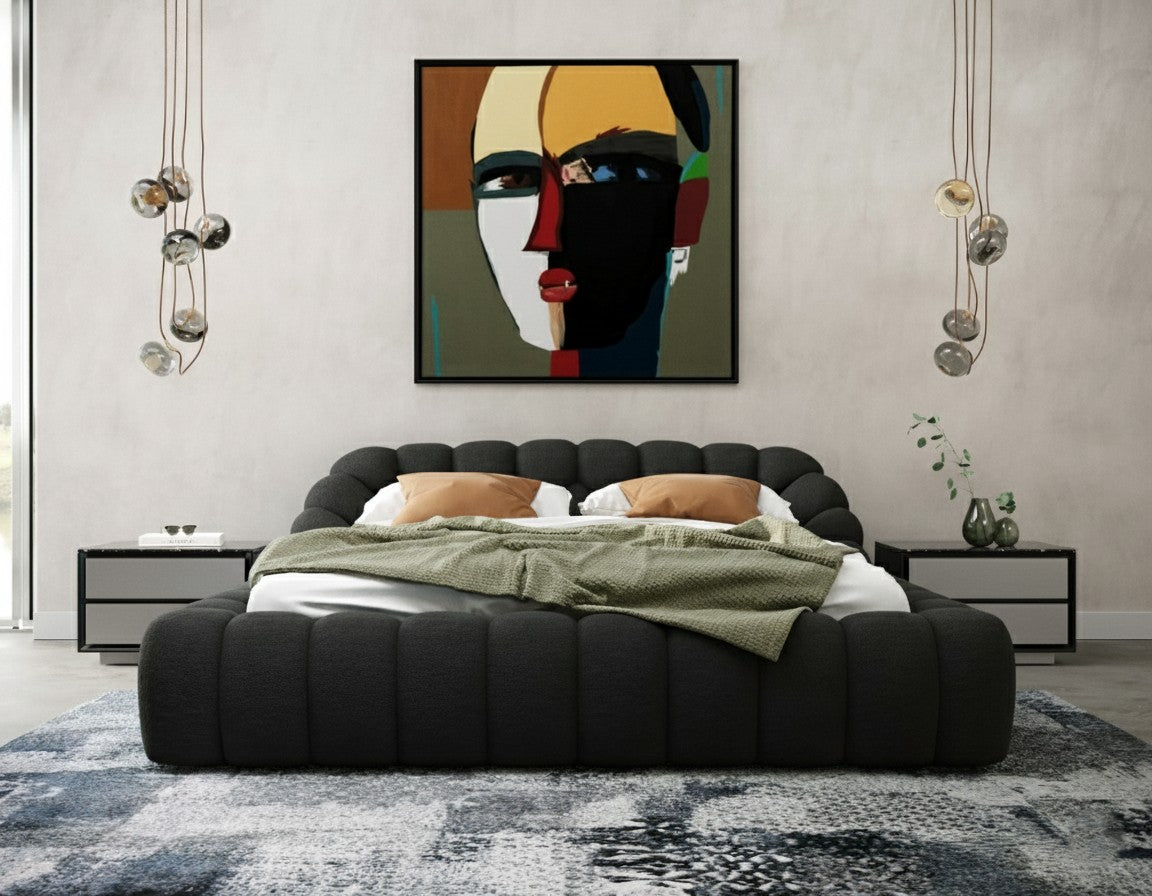 Yolonda - Modern Black Fabric Bed by VIG Furniture - View 6