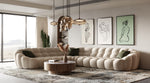 Yolonda - Modern Beige Curved Sectional Sofa by VIG Furniture - View 7