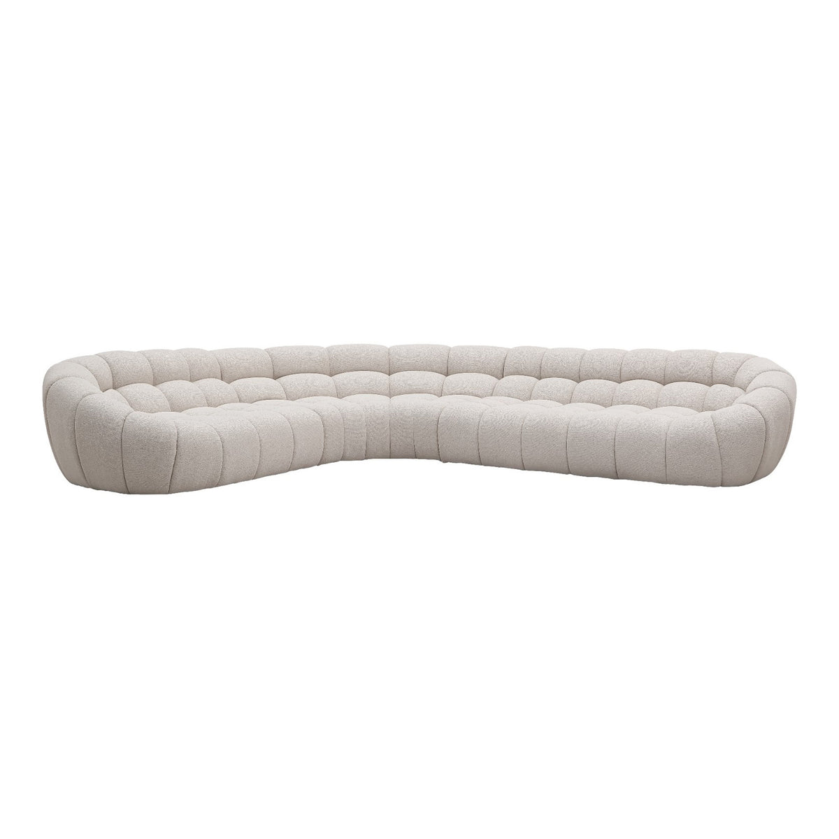 Yolonda - Modern Beige Curved Sectional Sofa by VIG Furniture - View 1