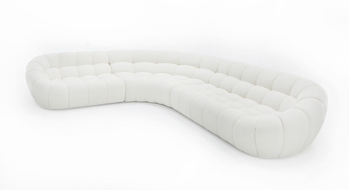 Yolonda - Off-White Fabric Sectional Sofa by VIG Furniture - View 4