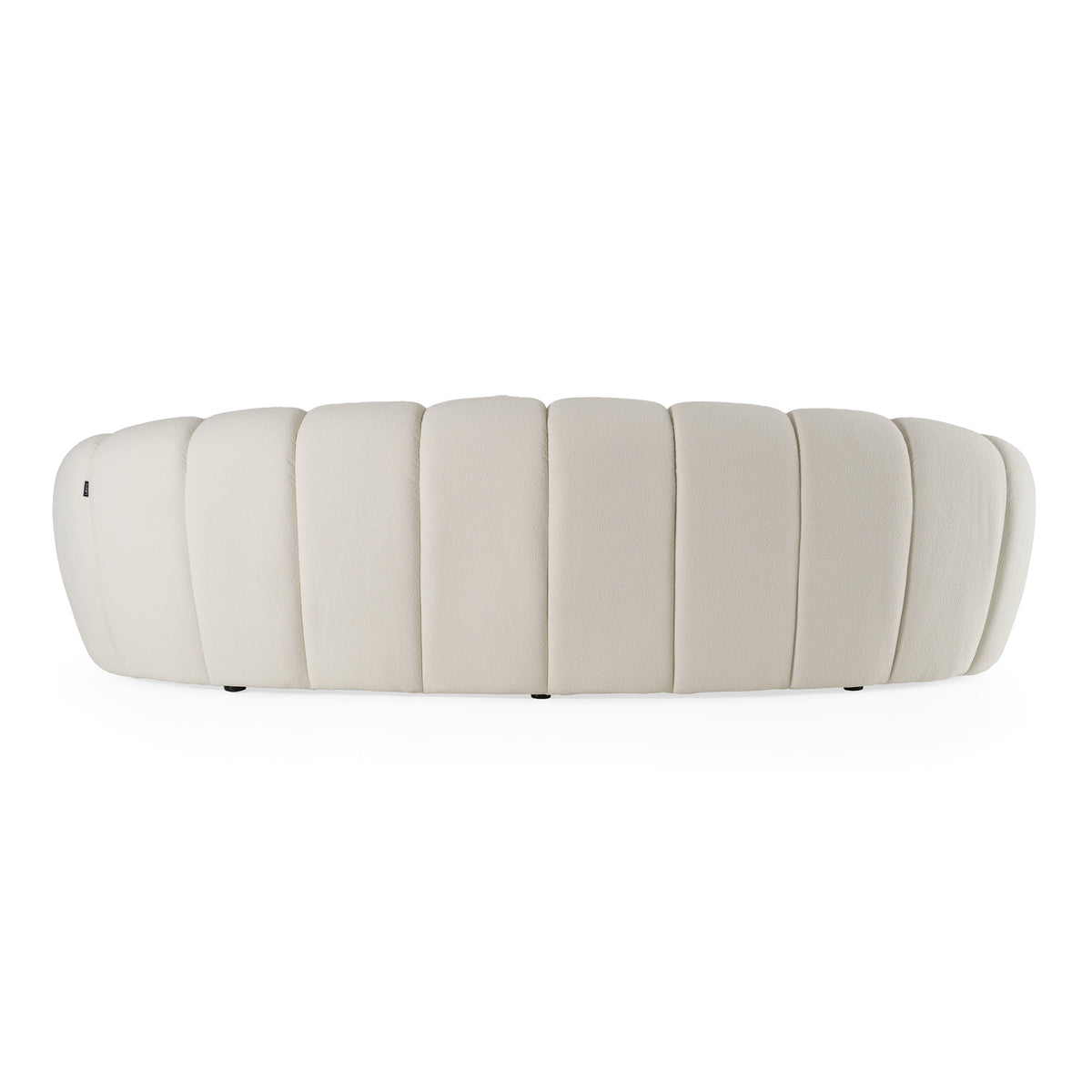 Yolonda - Modern Curved Off-White Fabric Sofa by VIG Furniture - View 4