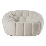 Yolonda - Modern Curved Off-White Fabric Chair by VIG Furniture - View 2