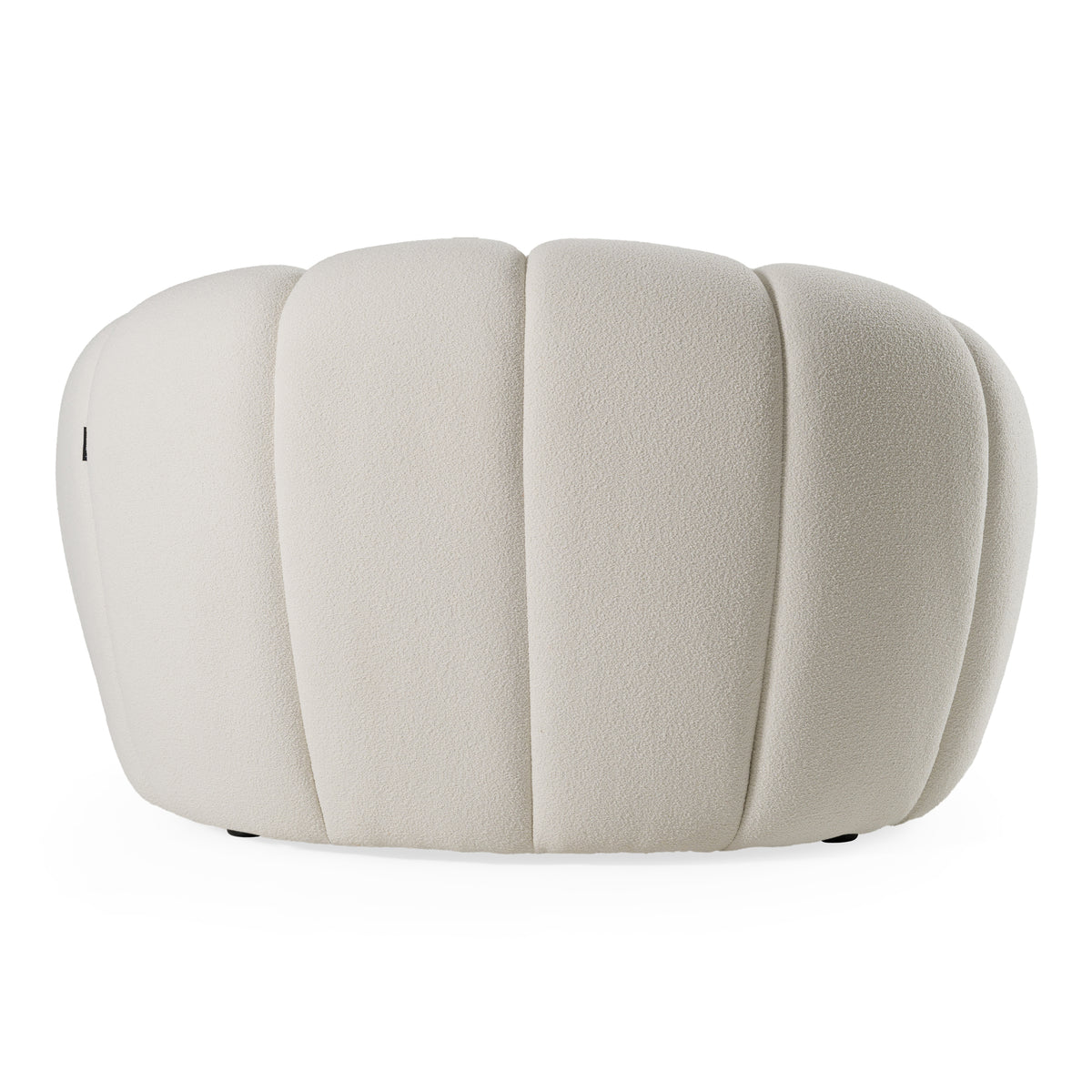 Yolonda - Modern Curved Off-White Fabric Chair by VIG Furniture - View 4