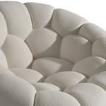 Yolonda - Modern Curved Off-White Fabric Chair by VIG Furniture - View 5