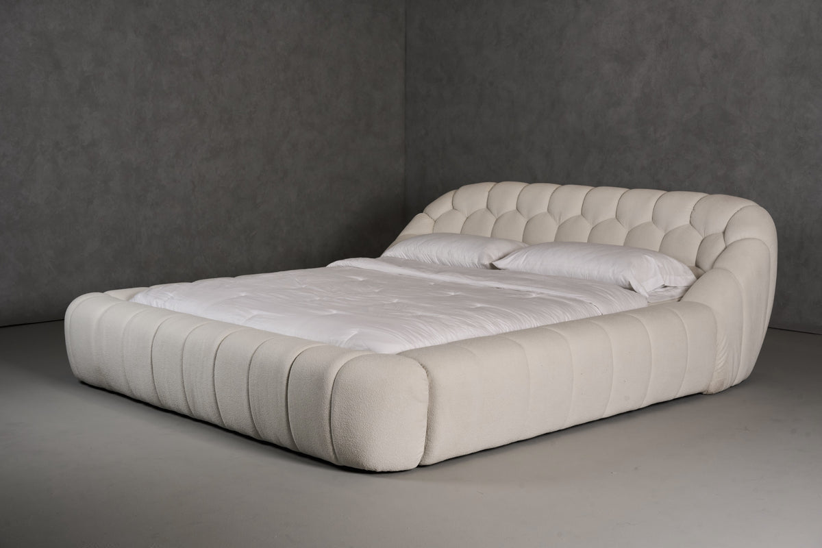 Yolonda - Modern Off-White Fabric Bed by VIG Furniture - View 7