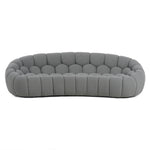 Yolonda - Modern Curved Light Grey Fabric Sofa by VIG Furniture - View 1