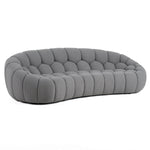 Yolonda - Modern Curved Light Grey Fabric Sofa by VIG Furniture - View 2