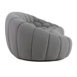 Yolonda - Modern Curved Light Grey Fabric Sofa by VIG Furniture - View 4
