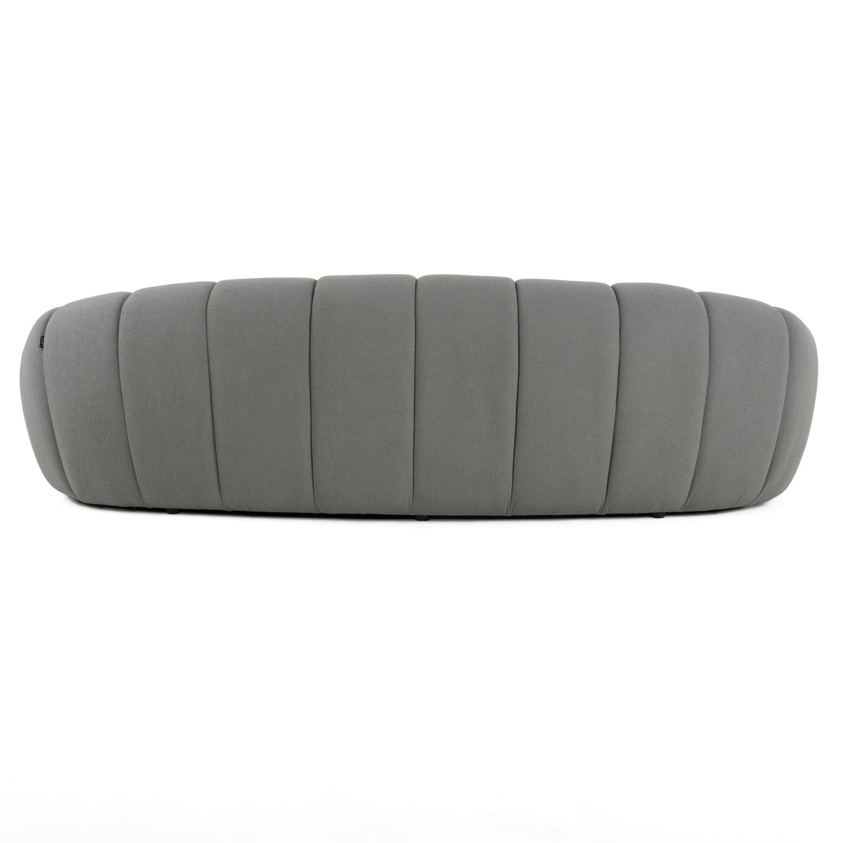 Yolonda - Modern Curved Light Grey Fabric Sofa by VIG Furniture - View 5