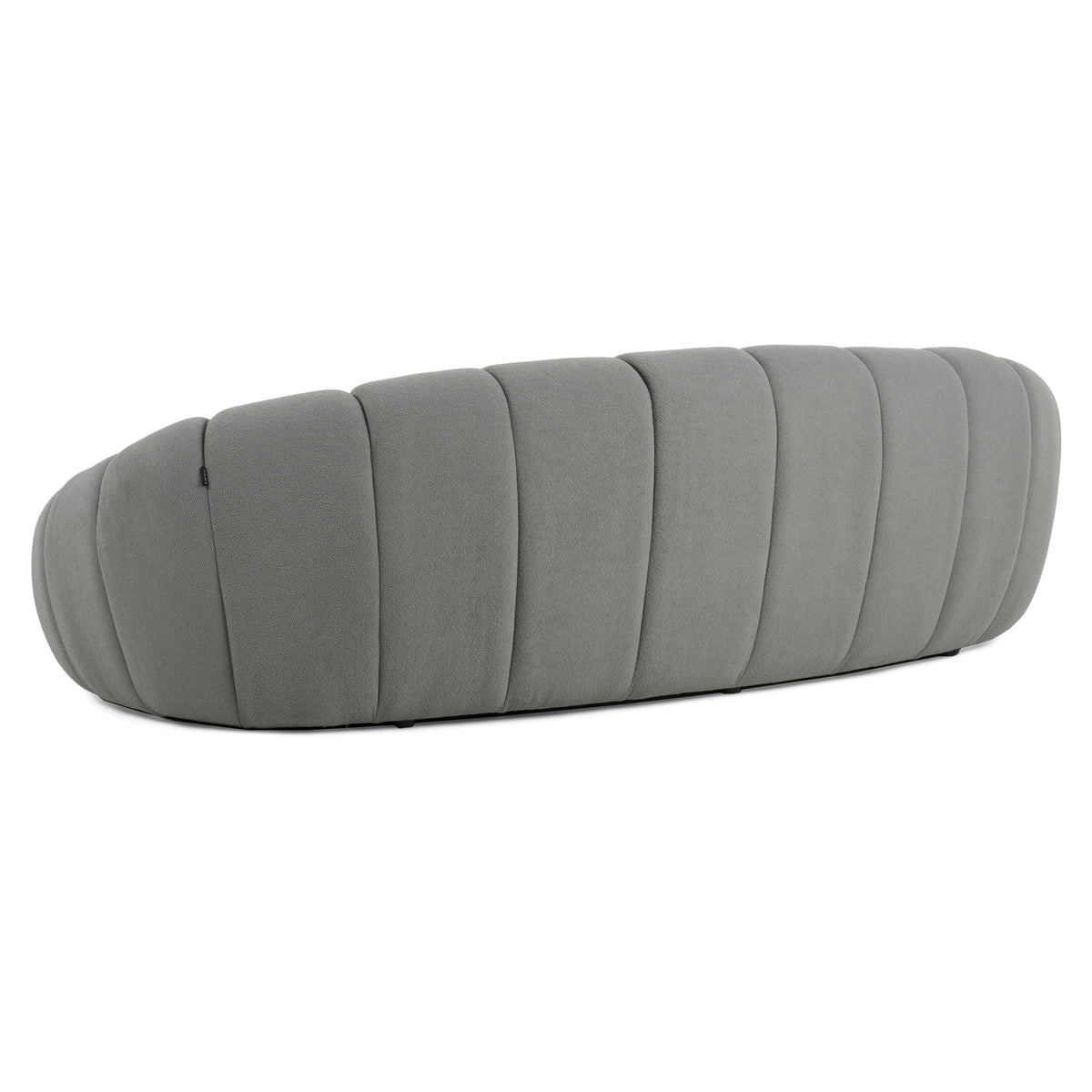Yolonda - Modern Curved Light Grey Fabric Sofa by VIG Furniture - View 6