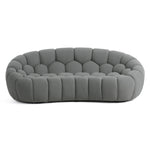 Yolonda - Modern Curved Light Grey Fabric Loveseat by VIG Furniture - View 1