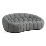 Yolonda - Modern Curved Light Grey Fabric Loveseat by VIG Furniture - View 2