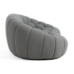 Yolonda - Modern Curved Light Grey Fabric Loveseat by VIG Furniture - View 3
