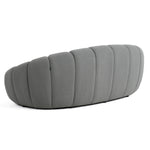 Yolonda - Modern Curved Light Grey Fabric Loveseat by VIG Furniture - View 5