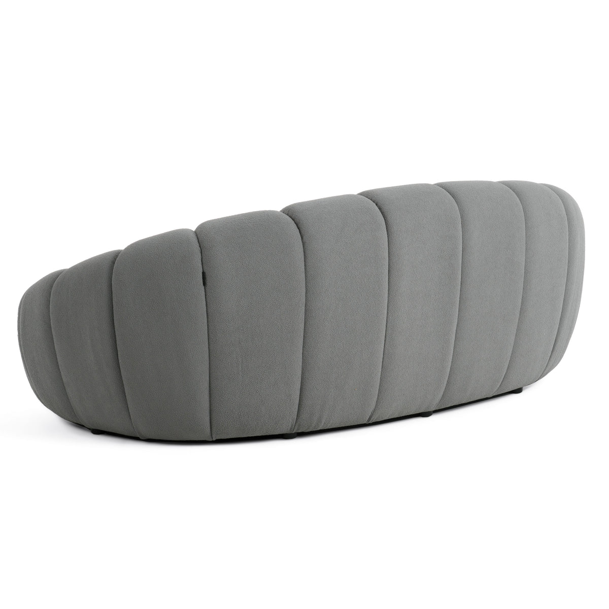 Yolonda - Modern Curved Light Grey Fabric Loveseat by VIG Furniture - View 5