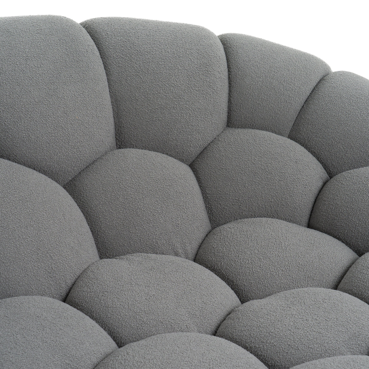 Yolonda - Modern Curved Light Grey Fabric Loveseat by VIG Furniture - View 7