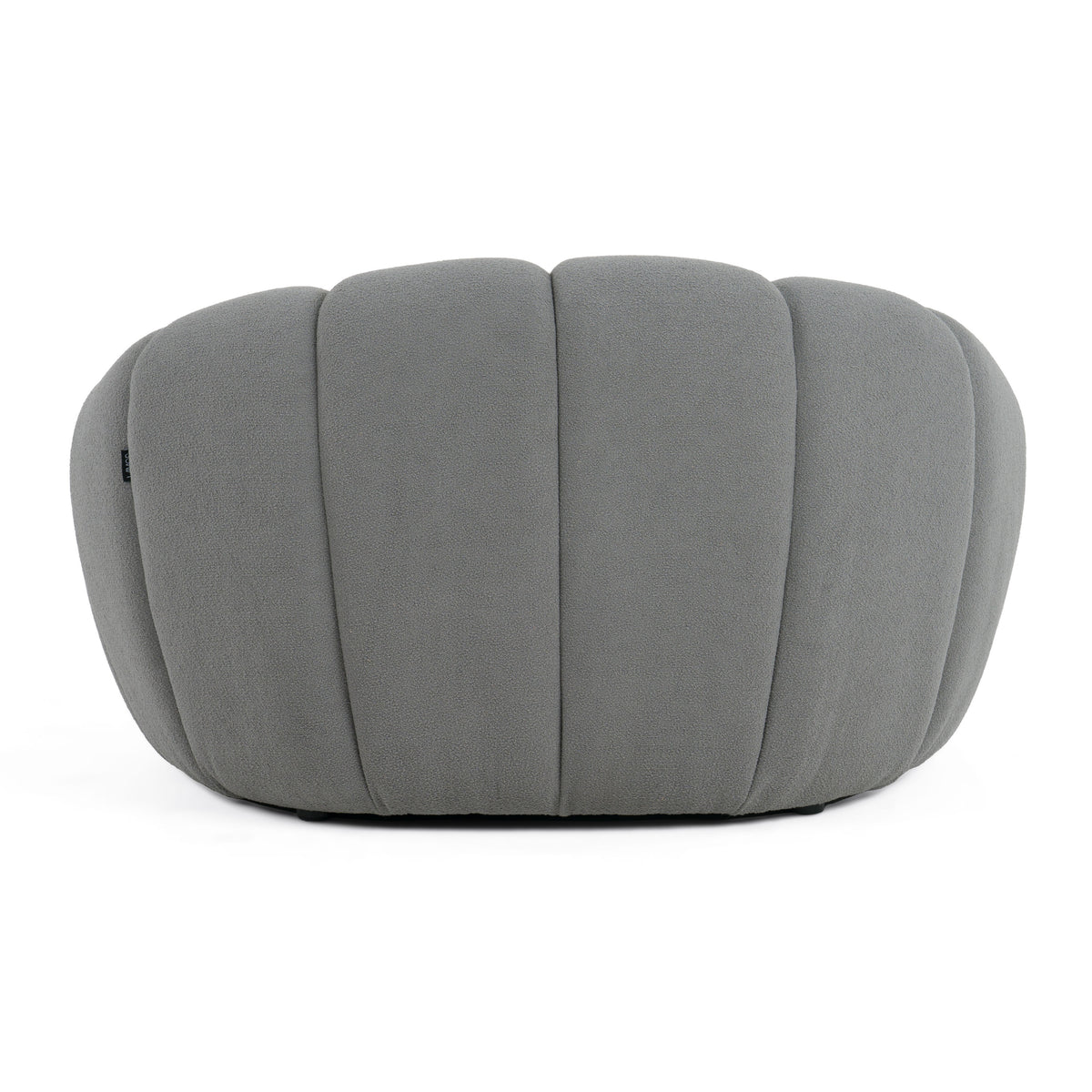 Yolonda - Modern Curved Light Grey Fabric Chair by VIG Furniture - View 4