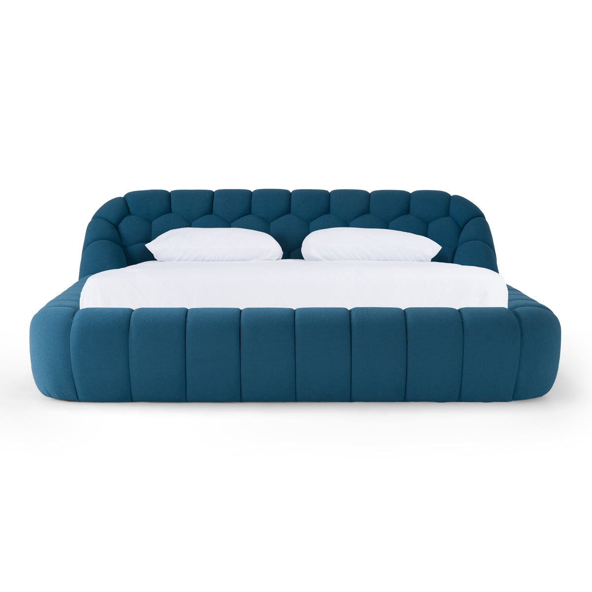 Yolonda - Modern Dark Teal Fabric Bed by VIG Furniture - View 1