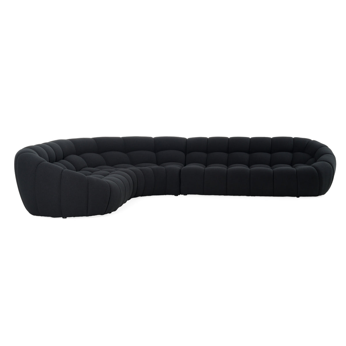 Yolonda - Black Fabric Sectional Sofa by VIG Furniture - View 3