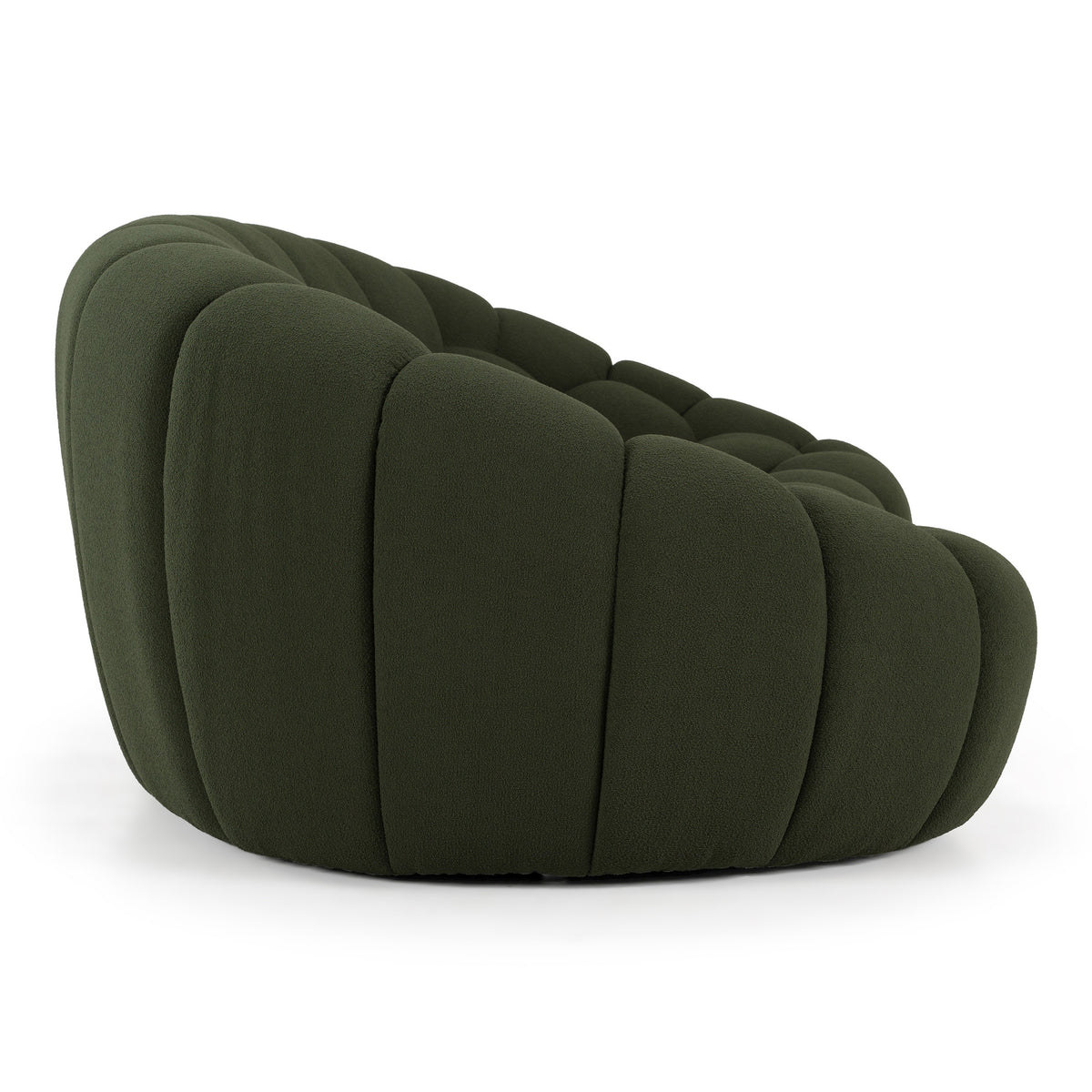 Yolonda - Modern Curved Green Fabric Loveseat by VIG Furniture - View 10