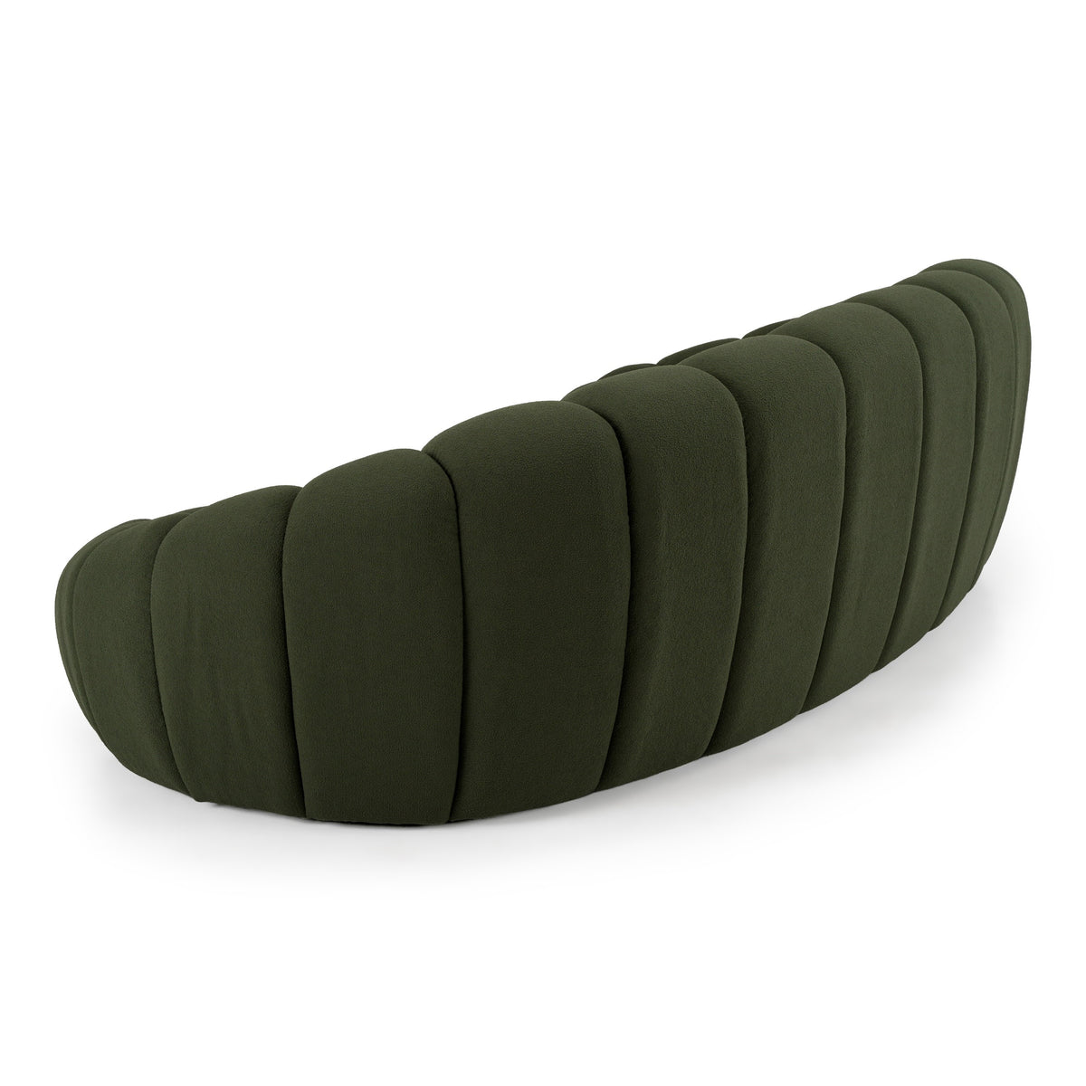 Yolonda - Modern Curved Green Fabric Sofa by VIG Furniture - View 14