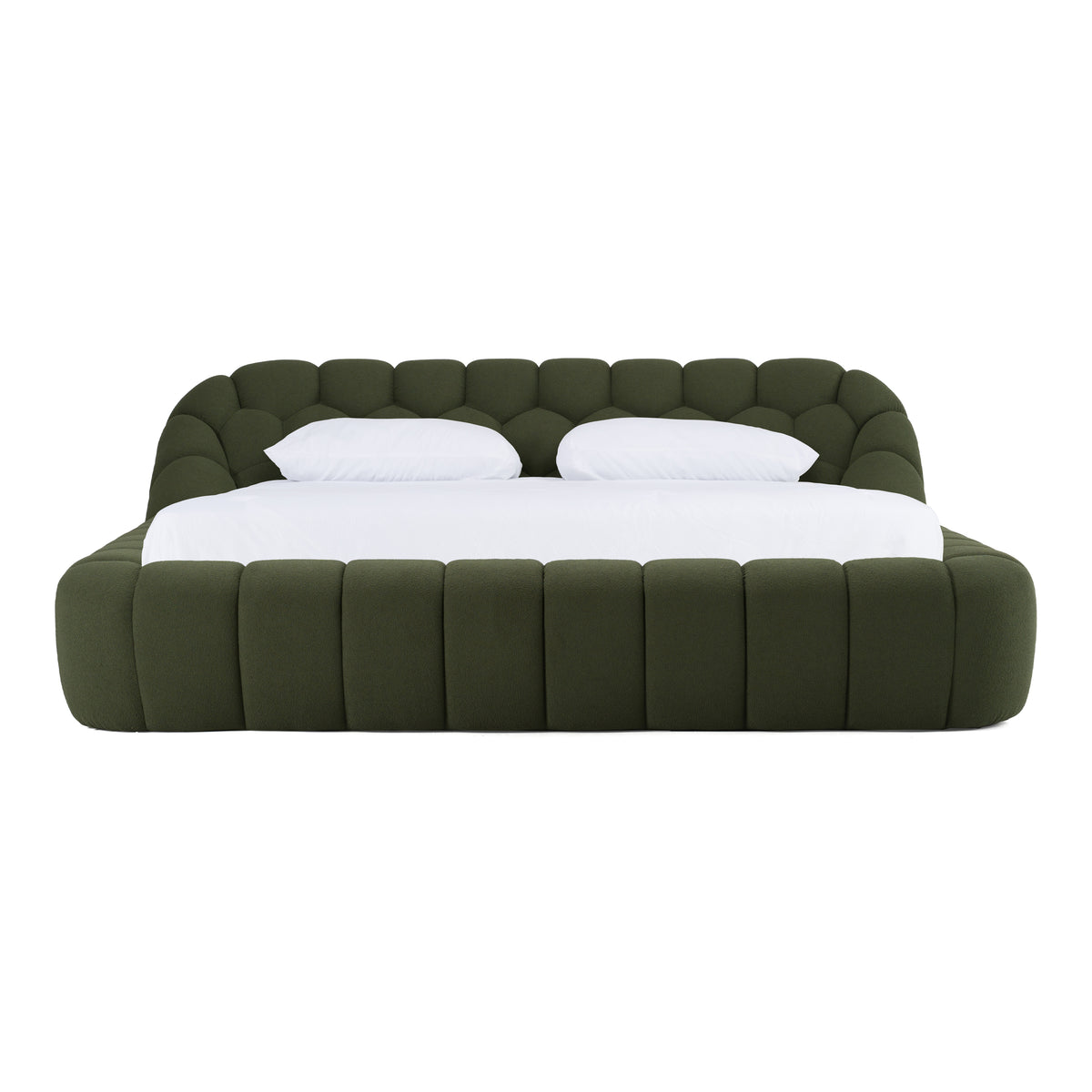 Yolonda - Modern Green Fabric Bed by VIG Furniture - View 1