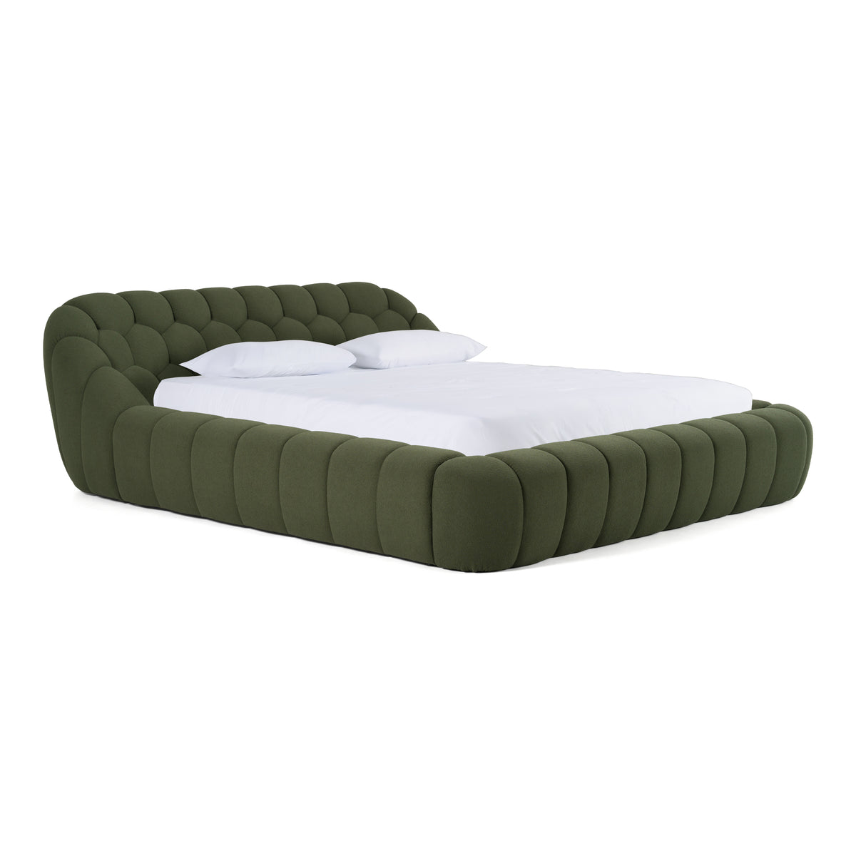Yolonda - Modern Green Fabric Bed by VIG Furniture - View 2