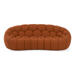 Yolonda - Modern Curved Orange Fabric Loveseat by VIG Furniture - View 1