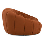 Yolonda - Modern Curved Orange Fabric Loveseat by VIG Furniture - View 5