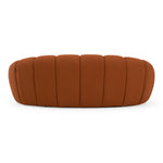 Yolonda - Modern Curved Orange Fabric Loveseat by VIG Furniture - View 6
