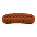 Yolonda - Modern Curved Orange Fabric Sofa by VIG Furniture - View 1