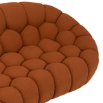 Yolonda - Modern Curved Orange Fabric Sofa by VIG Furniture - View 8