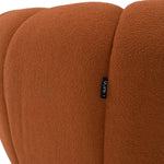 Yolonda - Modern Curved Orange Fabric Sofa by VIG Furniture - View 9