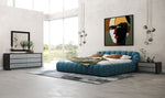Yolonda - Modern Dark Teal Fabric Bed by VIG Furniture - View 4