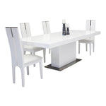 Zenith Modern White Extendable Dining Table by VIG Furniture - View 13