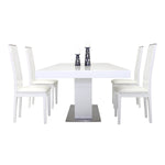 Zenith Modern White Extendable Dining Table by VIG Furniture - View 14