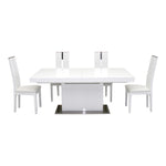 Zenith Modern White Extendable Dining Table by VIG Furniture - View 15