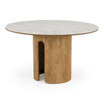 Zorhan - Modern White Marble + Mango Round Dining Table by VIG Furniture - View 4