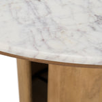 Zorhan - Modern White Marble + Mango Round Dining Table by VIG Furniture - View 6