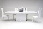 Zenith Modern White Extendable Dining Table by VIG Furniture - View 3