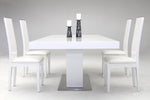 Zenith Modern White Extendable Dining Table by VIG Furniture - View 5